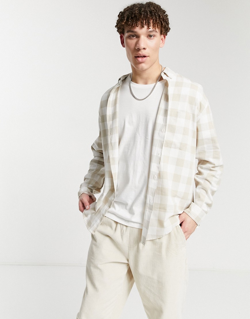Chemise Blanche Chemise En Laine A Carreaux Homme Chemise Oversize