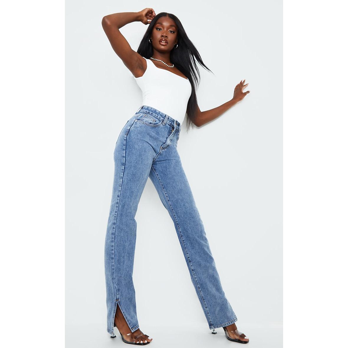 Taille Haute Jean Boyfriend Grande Taille HOT Ms Mode Jean Skinny