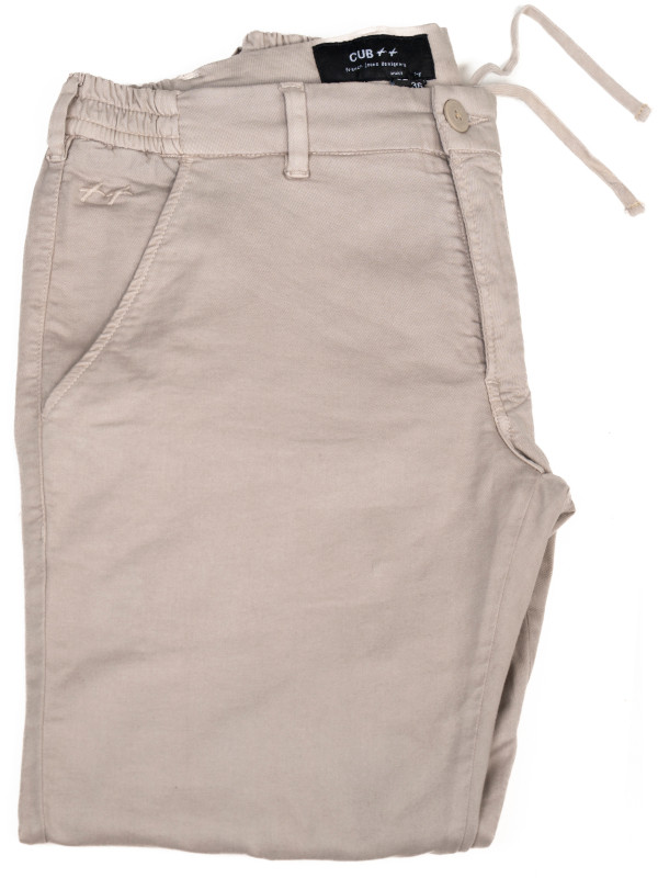 - L38 chino Sable | pantalon cordon intérieur - Longueur 38